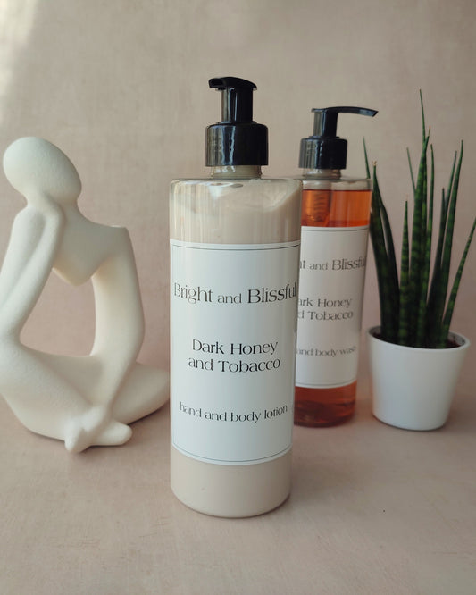 Dark Honey and Tobacco hand and body lotion