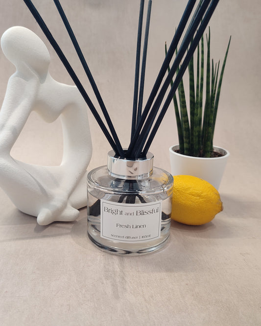 Fresh Linen scented diffuser - 165ml circular