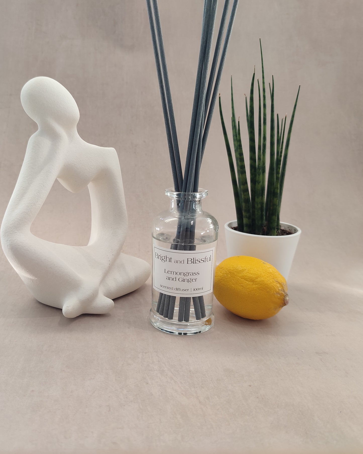 Lemongrass and Ginger scented diffuser - 100ml bell