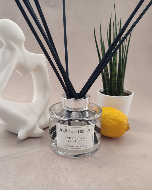 Lemongrass and Ginger scented diffuser - 165ml circular