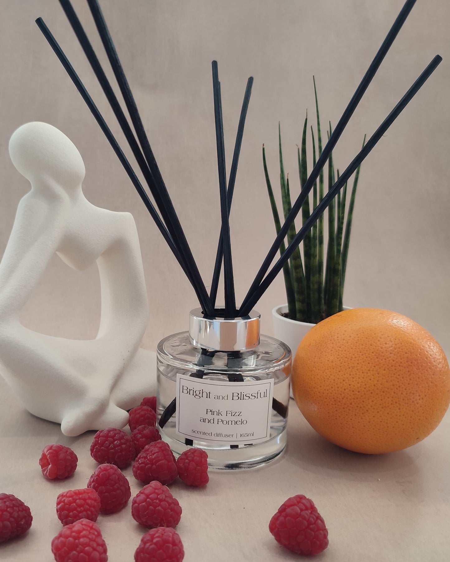 Pink Fizz and Pomelo scented diffuser - 165ml circular