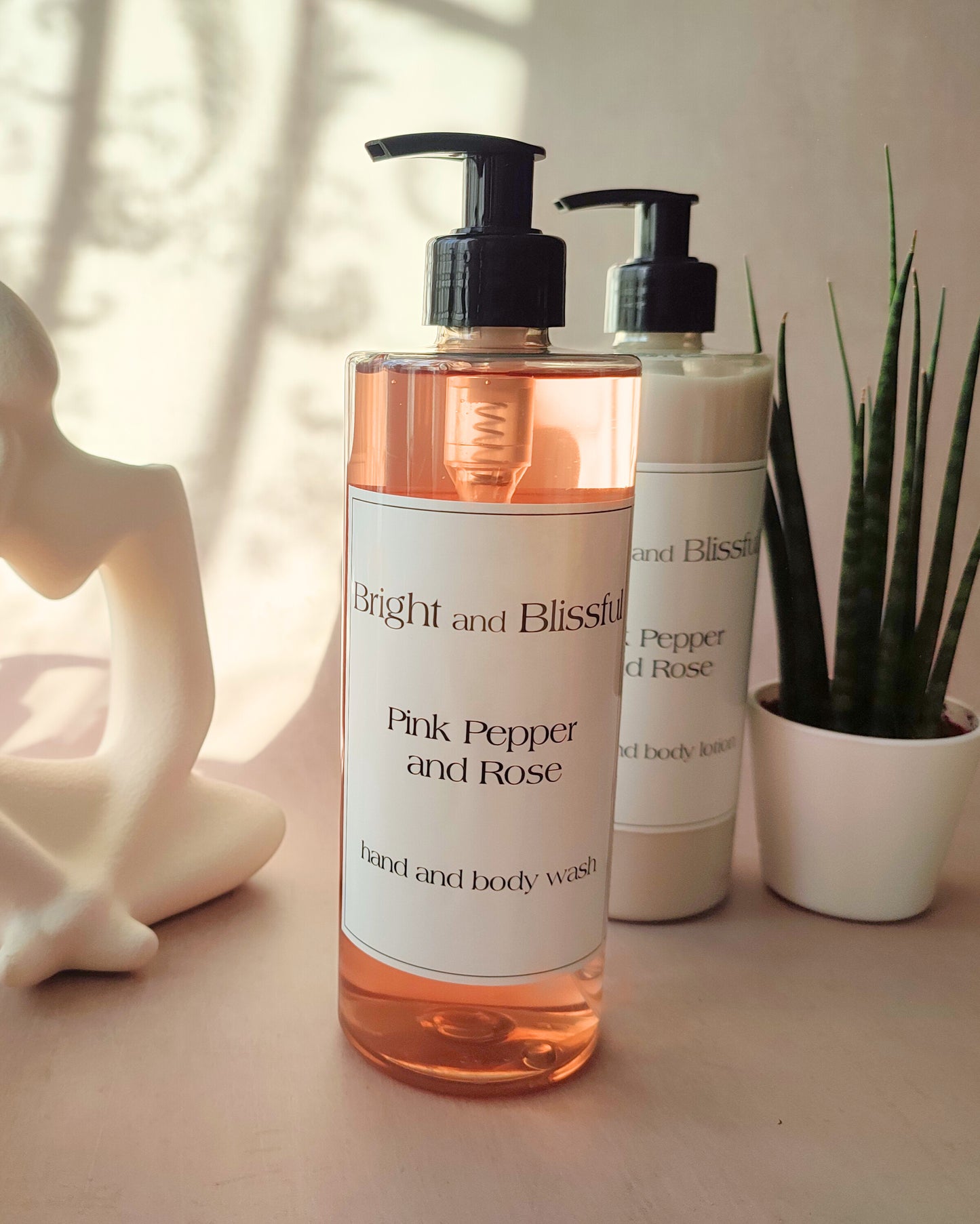 Pink Pepper and Rose hand and body wash